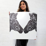 black and white zebra art